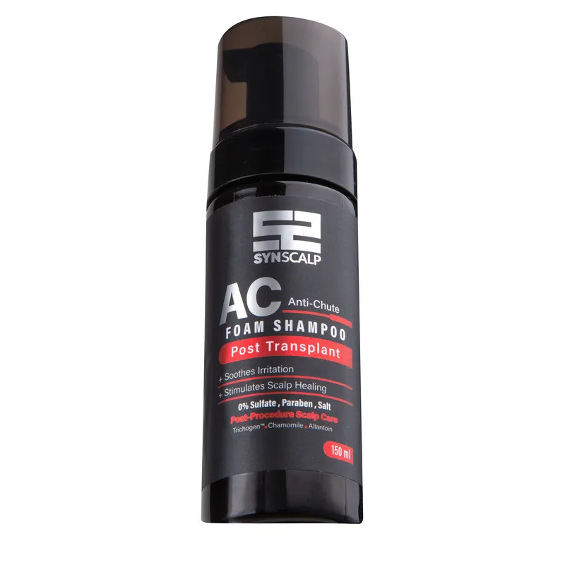شامپو فوم پس از کاشت مو ساین اسکالپ مدل AC مناسب برای موهای کاشته شده حجم 150 میلی لیتر - تصویر 4