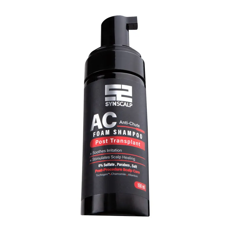 شامپو فوم پس از کاشت مو ساین اسکالپ مدل AC مناسب برای موهای کاشته شده حجم 150 میلی لیتر - تصویر 5