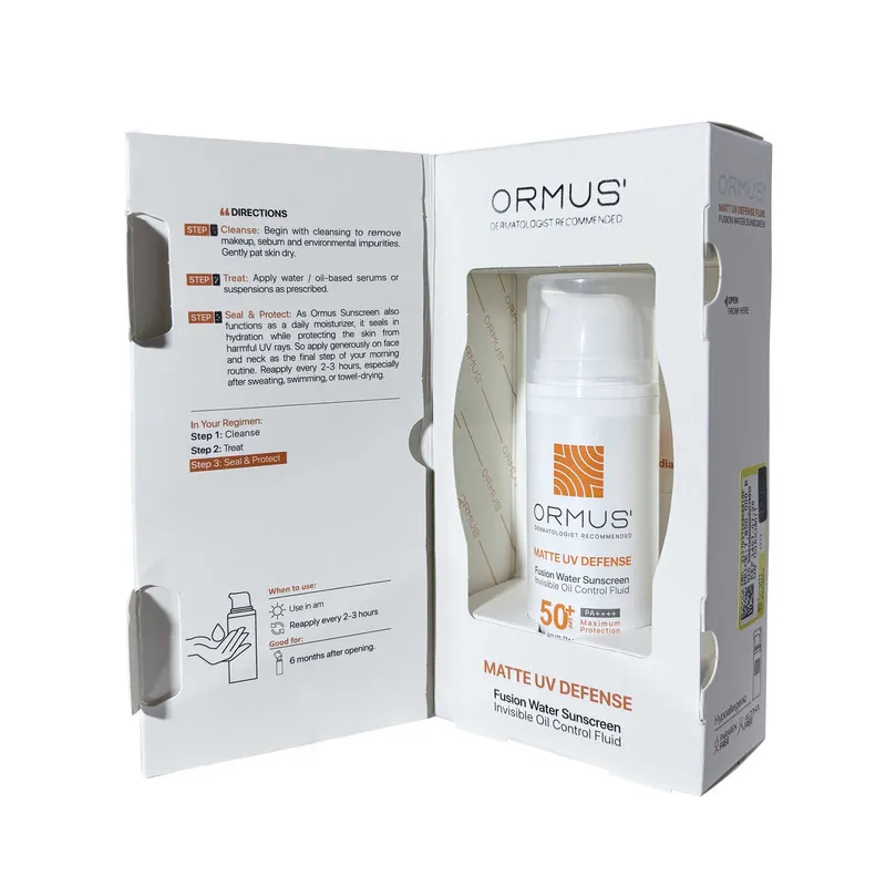 فلوئید ضد آفتاب مات دست، صورت، گردن اورموس +SPF 50 مدل Matte UV Defense محافظ UVA ،UVB و PA++++ مناسب برای پوست آکنهدار ، چرب حجم 50 میلیلیتر - تصویر 2