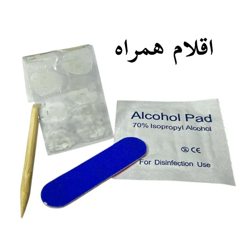 ناخن مصنوعی دست کودک مدل ملودی بسته 12 عددی - تصویر 3