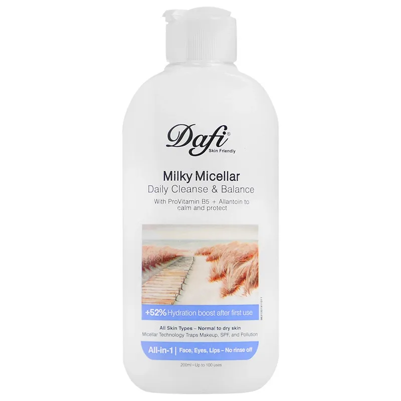 میسلار پاک کننده دافی مدل Milky مناسب برای پوست خشک و حساس حجم 200 میلی لیتر - تصویر 2
