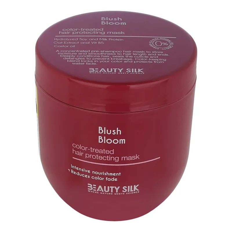 ماسک تثبیت کننده رنگ مو بیوتی سیلک مدل Blush Bloom مناسب برای موهای رنگ شده حجم 407 میلی لیتر