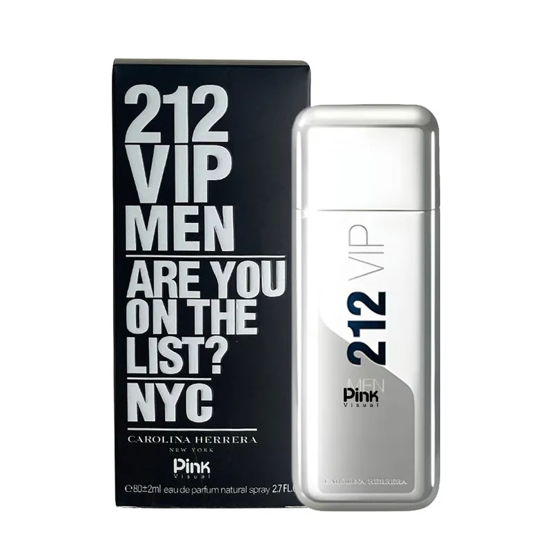 ادو پرفیوم مردانه پینک ویژوآل مدل 212Vip Carolina Herrera با رایحه گرم حجم 100 میلی لیتر