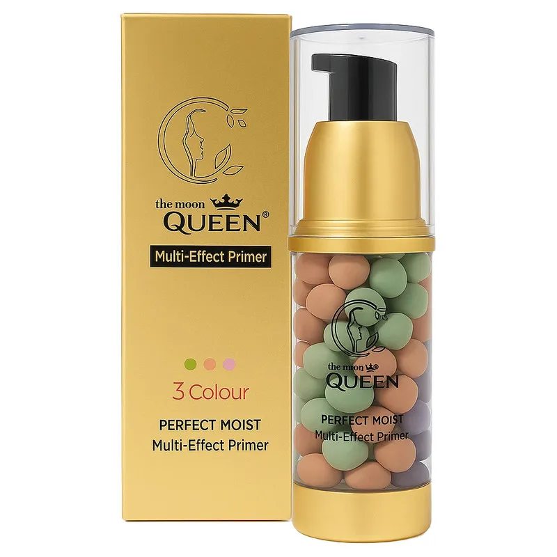 پرایمر صورت و دور چشم کویین مدل Perfect Moist مناسب برای انواع پوست حجم 38 میلیلیتر