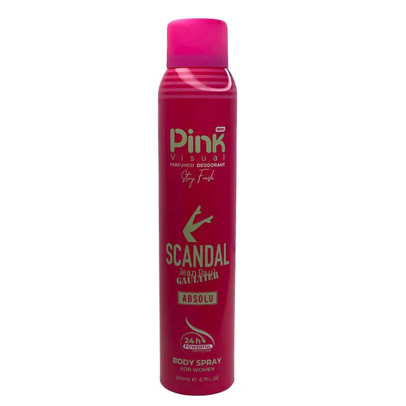 اسپری دئودورانت زنانه پینک ویژوآل مدل Jean Paul Gaultier Scandal Absolu حجم 200 میلی‌لیتر - تصویر 2