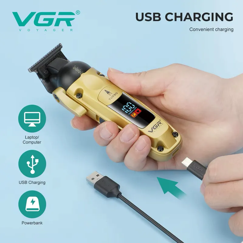 ماشین اصلاح موی سر و صورت شارژی وی جی ار مدل V-274 - تصویر 6