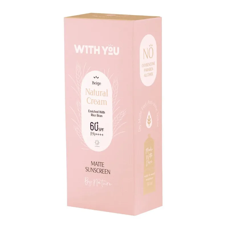کرم ضد آفتاب رنگی ویت یو spf60 مدل Natural محافظ UVA،UVB مناسب برای انواع پوست حجم 50 میلی لیتر - تصویر 3