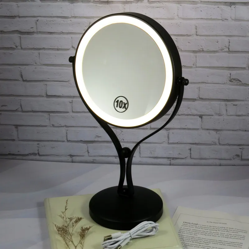 آینه آرایشی رینگلایتدار مدل 10 کد G_Lnd_791 - تصویر 3