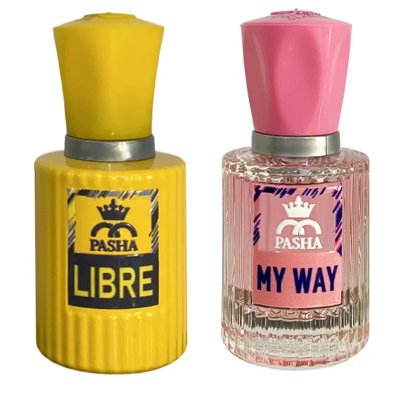 عطر جیبی زنانه پاشا مدل لیبر و مای وی با رایحه معتدل حجم 30 میلیلیتر بسته 2 عددی