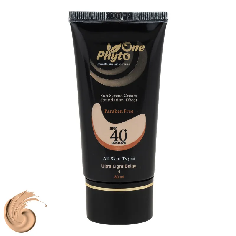 کرم ضد آفتاب رنگی صورت فیتو وان SPF 40 مدل 01 محافظ در برابر اشعه UV و UVB مناسب برای انواع پوست حجم 30 میلیلیتر - تصویر 2