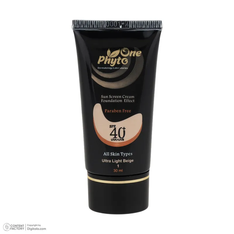 کرم ضد آفتاب رنگی صورت فیتو وان SPF 40 مدل 01 محافظ در برابر اشعه UV و UVB مناسب برای انواع پوست حجم 30 میلیلیتر - تصویر 4
