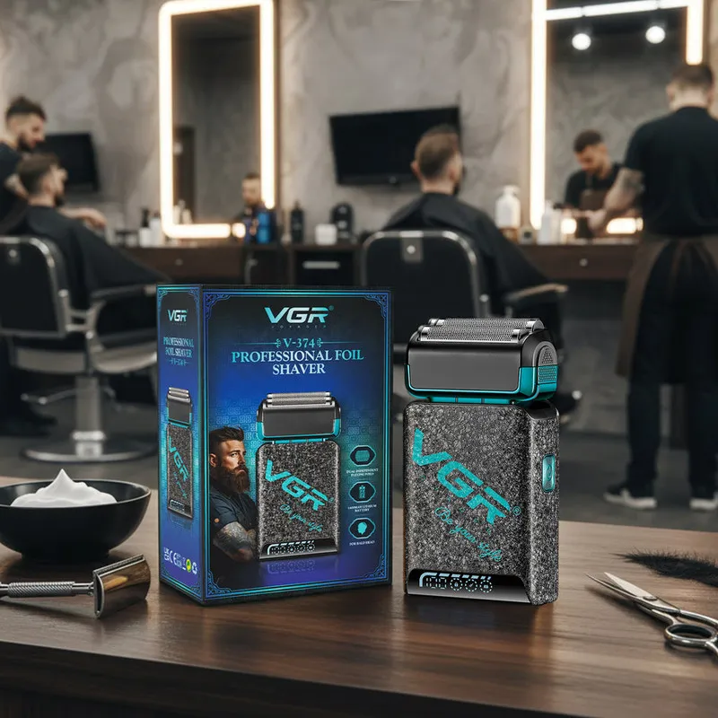 ماشین اصلاح موی صورت شارژی وی جی ار مدل v-374 - تصویر 6