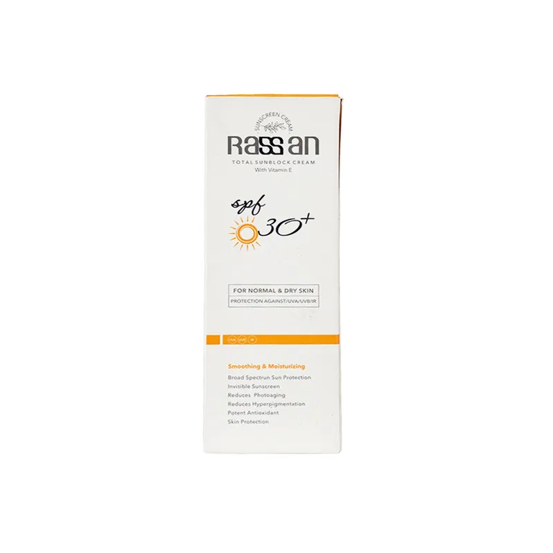 کرم ضد آفتاب بی‌رنگ صورت راسن SPF 30 محافظ در برابر UV مناسب برای پوست معمولی حجم 40 میلی‌لیتر - تصویر 2