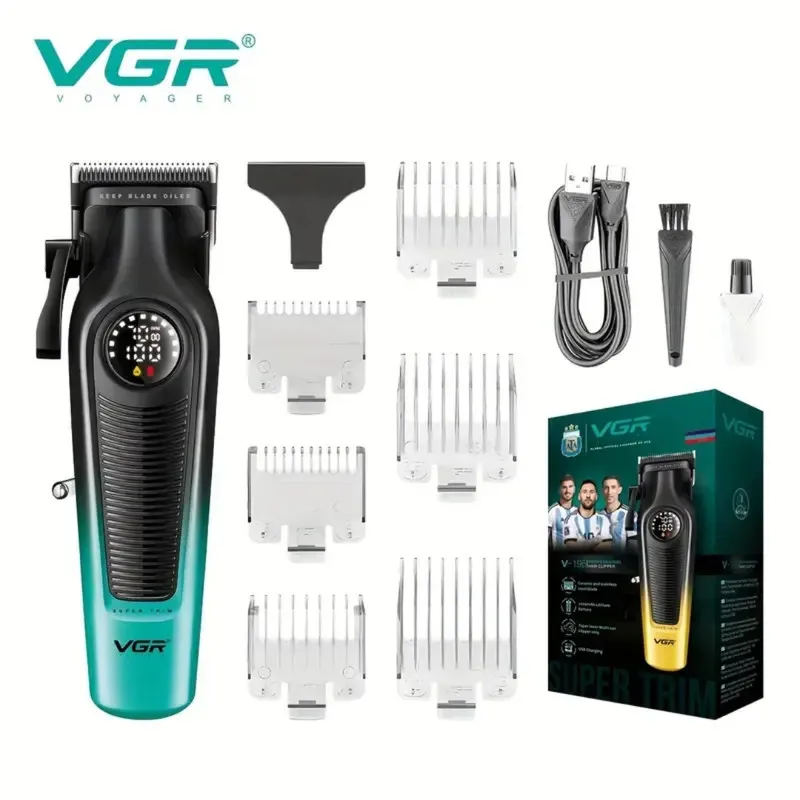 ماشین اصلاح موی سر و صورت شارژی وی جی ار مدل V-196 - تصویر 2