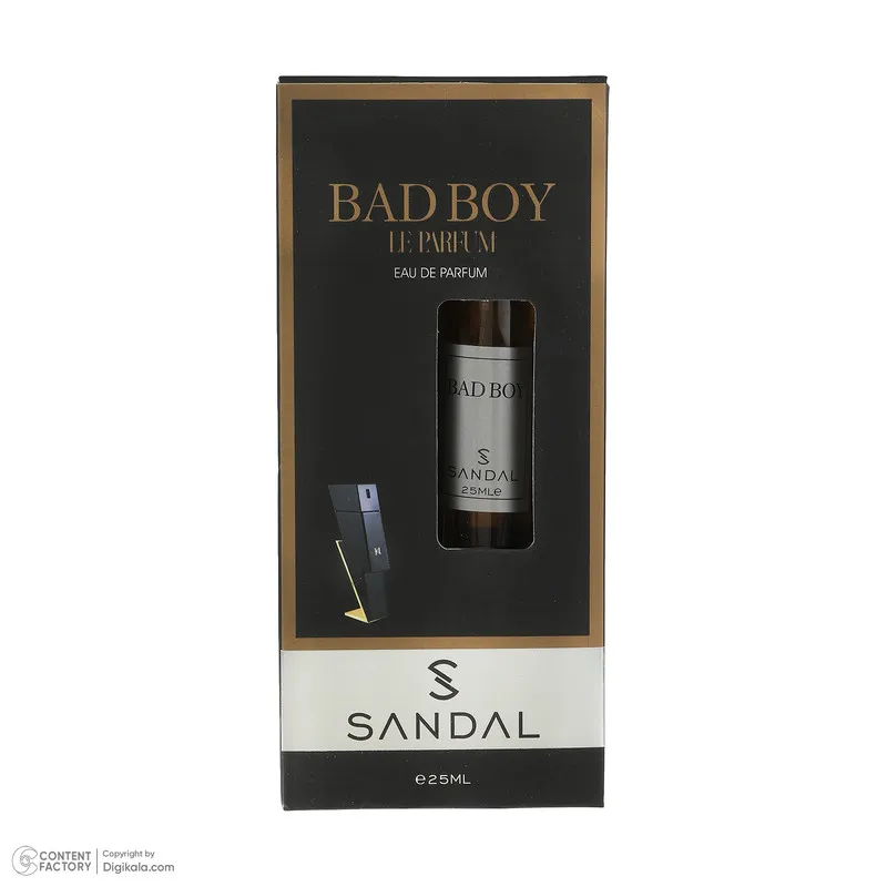 عطر جیبی مردانه صندل مدل Bad boy با رایحه خنک حجم 25 میلیلیتر - تصویر 5