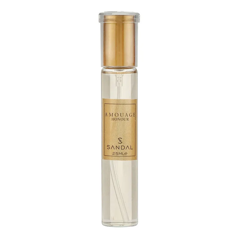 عطر جیبی زنانه صندل مدل amouage honour با رایحه خنک حجم 25 میلیلیتر