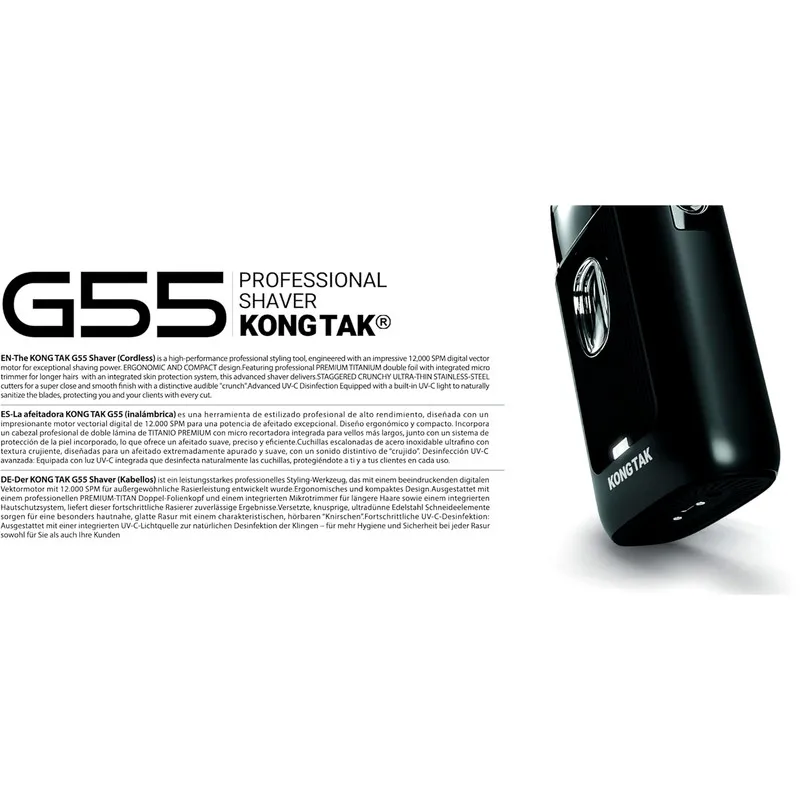 ماشین اصلاح موی صورت شارژی کنگ تک مدل G55 - تصویر 2