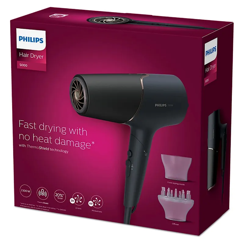 سشوار حرفه‌ای 2300 وات فیلیپس مدل BHD538 - تصویر 6