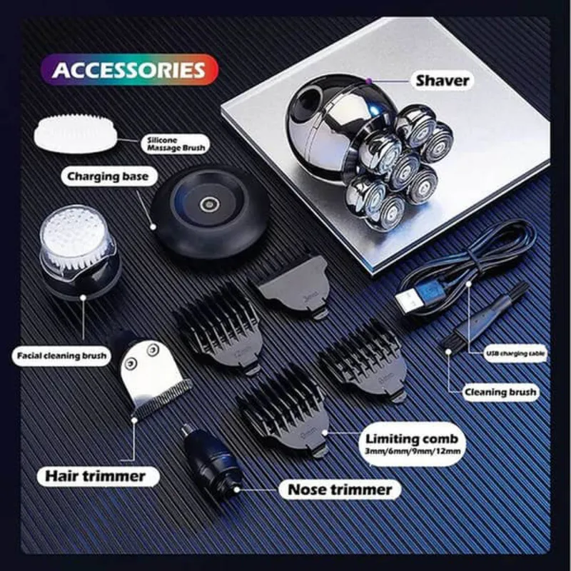 ماشین اصلاح موی صورت شارژی وی جی ار مدل V-315 - تصویر 3
