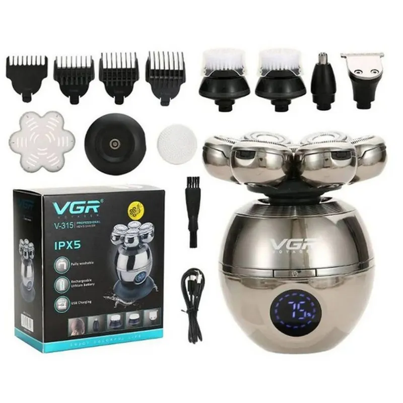 ماشین اصلاح موی صورت شارژی وی جی ار مدل V-315 - تصویر 5