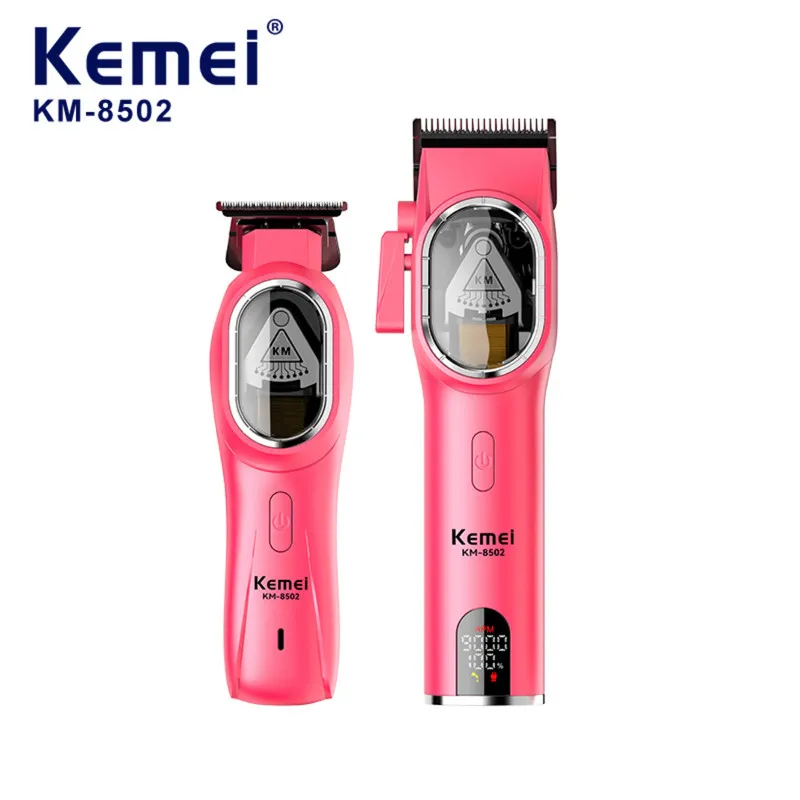 ماشین اصلاح موی سر و صورت شارژی کیمی مدل KM-8502 2in1 مجموعه 2 عددی - تصویر 3