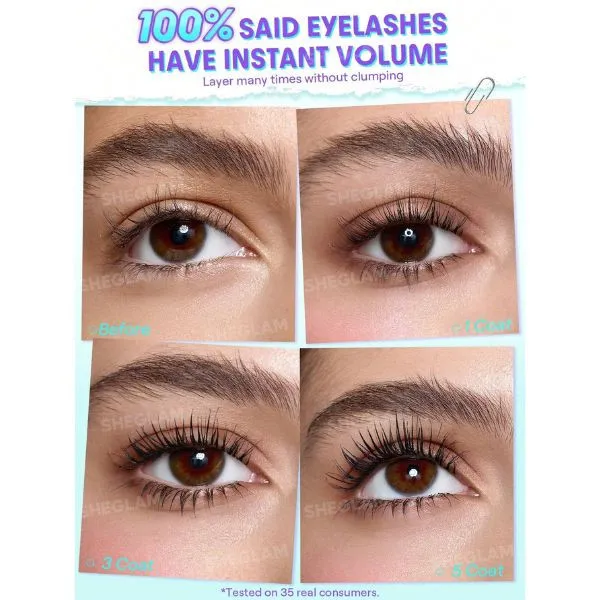 ریمل حجمدهنده شیگلم مدل Lashlighter Mega Boost - تصویر 4