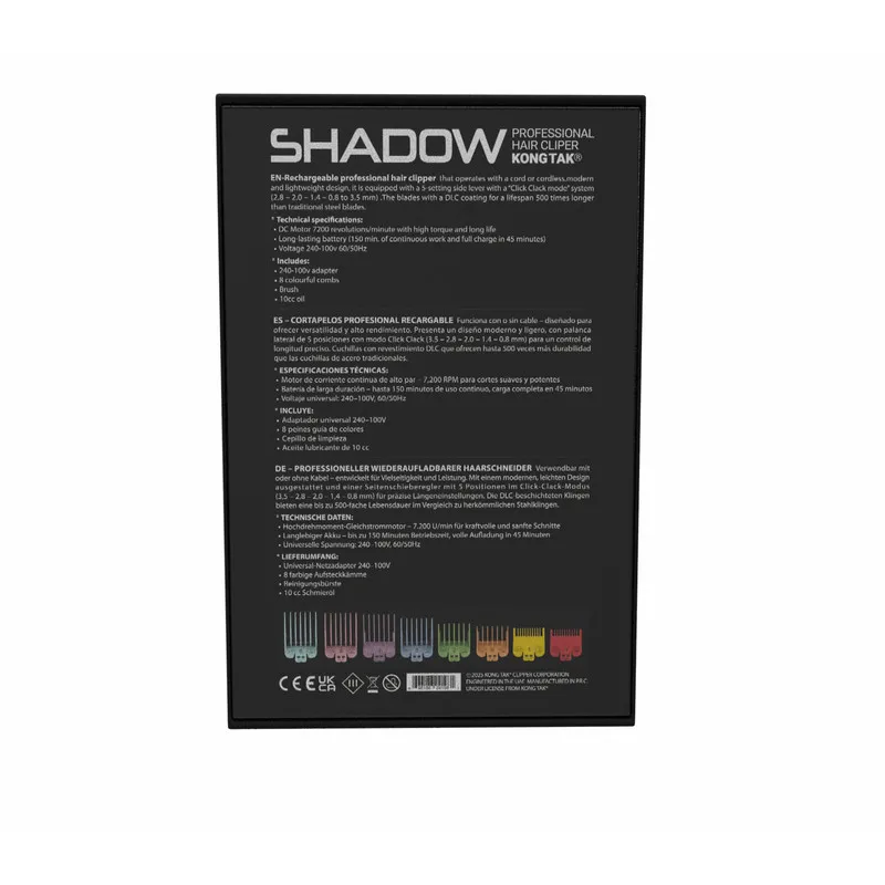 ماشین اصلاح موی سر و صورت شارژی کنگ تک مدل Shadow - تصویر 6