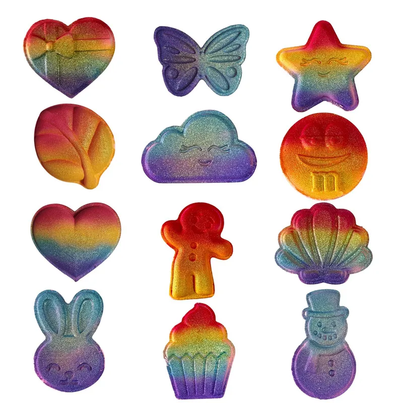 کوکتل پدیکور مدل Rainbow وزن 70 گرم بسته 12 عددی