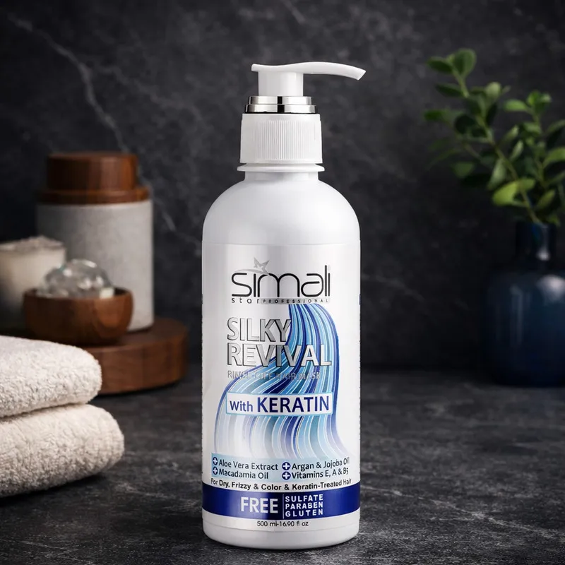 ماسک مو نرمکننده سیمالی استار مدل Silky Revival مناسب برای موهای خشک، وز و کراتین شده حجم 500 میلیلیتر - تصویر 4