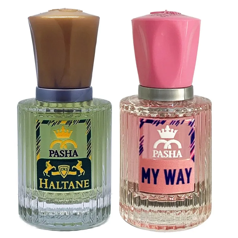 عطر جیبی پاشا مدل هالتان و مای وی با رایحه معتدل حجم 30 میلیلیتر بسته 2 عددی