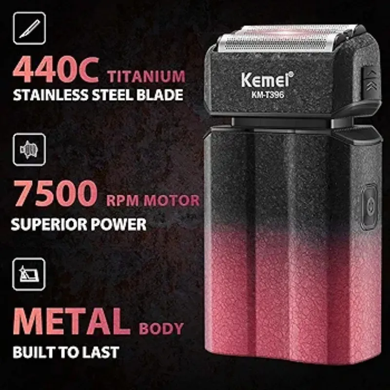 ماشین اصلاح موی صورت شارژی کیمی مدل KM-T396 - تصویر 5