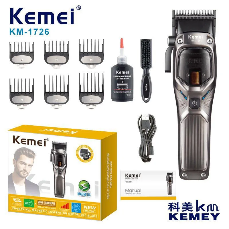 ماشین اصلاح موی سر و صورت شارژی کیمی مدل KM-1726 - تصویر 2