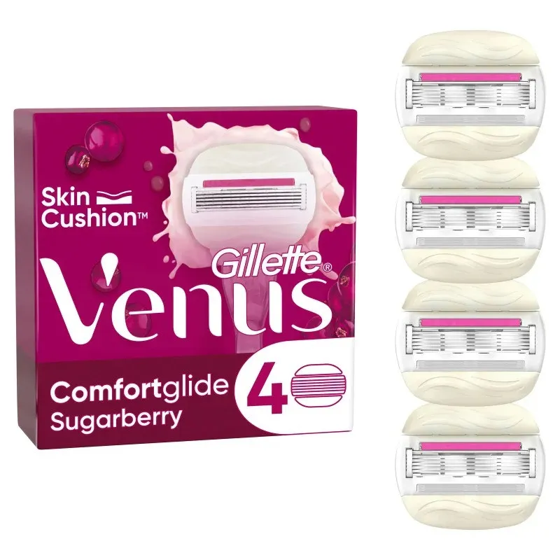 تیغ یدک ژیلت مدل Venus Olay Comfortglide Sugarberry بسته 4 عددی - تصویر 2