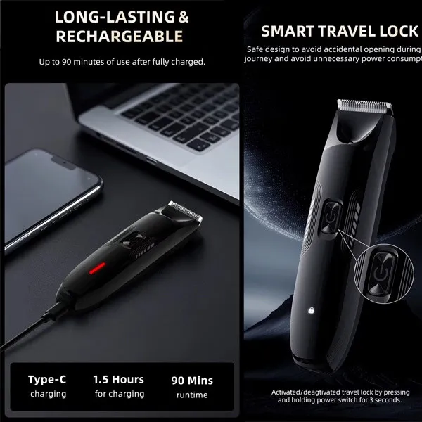 ماشین اصلاح موی سر و بدن شارژی ان شن مدل Spark 3 - تصویر 5