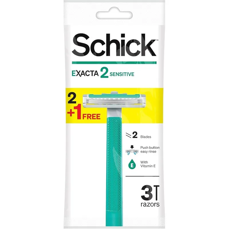 خود تراش شیک مدلEXACTA 2 SENSITIVEبسته 3 عددی - تصویر 4