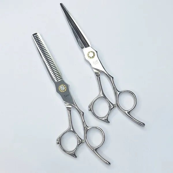 قیچی آرایشگاهی صیام مدل A-B60-38 به همراه قیچی پیتاژ - تصویر 4