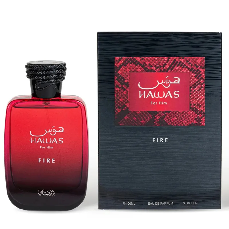ادپرفیوم مردانه رصاصی مدل hawas fire حجم 100 میلی لیتر - تصویر 2