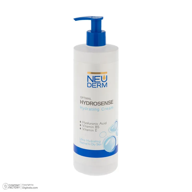 کرم مرطوب‌کننده دست، صورت و گردن نئودرم مدل Optimal Hydrosense مناسب برای پوست خشک و معمولی حجم 450 میلی‌لیتر - تصویر 2