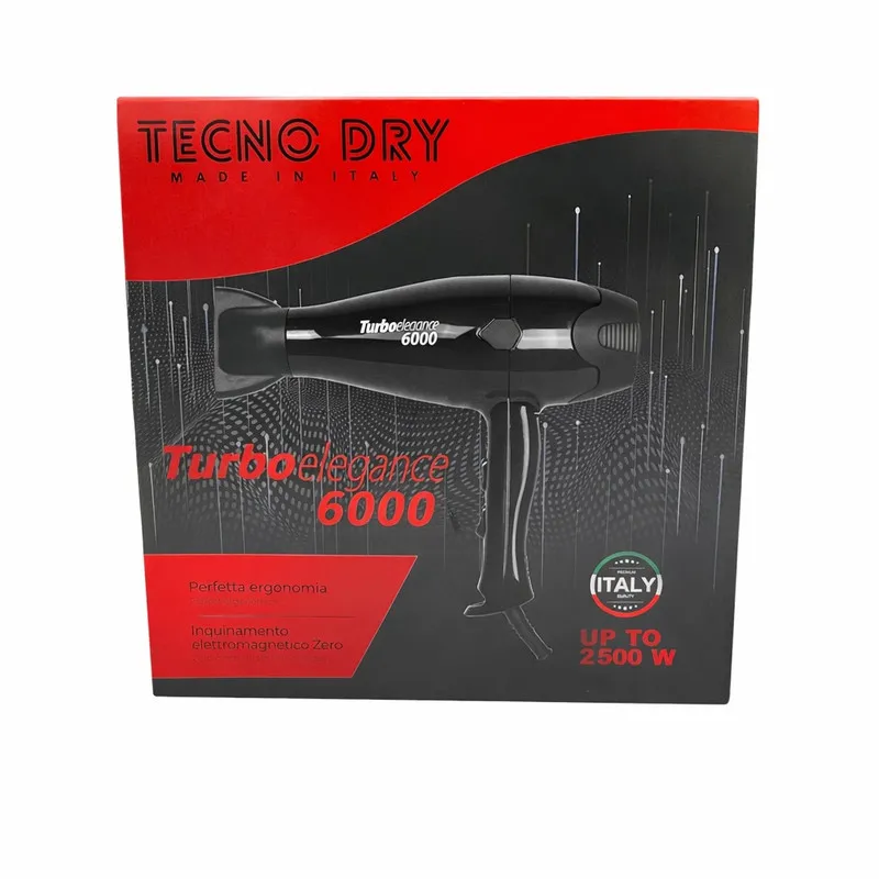 سشوار حرفهای 2500 وات تکنو درای مدل Turbo Elegance 6000 - تصویر 6