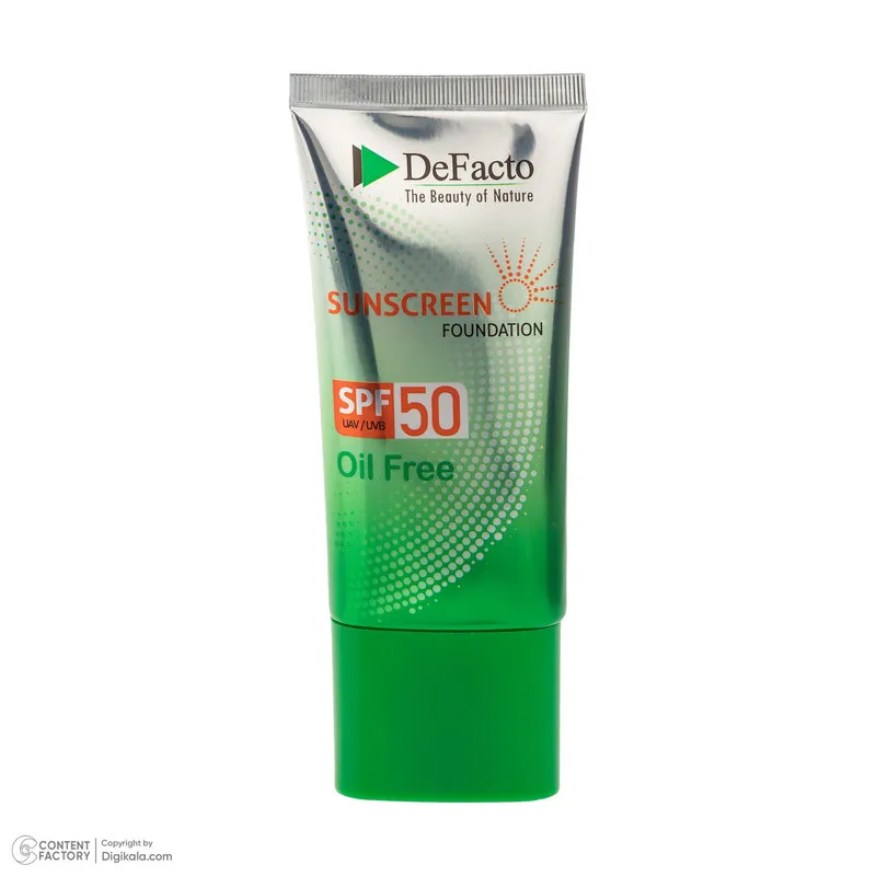 کرم ضد آفتاب رنگی صورت دیفکتو SPF 50 مدل LB ‌محافظ در برابر اشعه UVA،UVB مناسب برای پوست‌ چرب حجم 50 میلی‌لیتر - تصویر 5