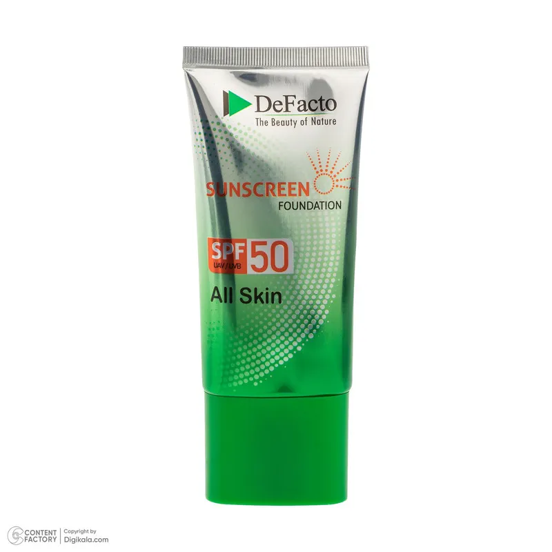 کرم ضد آفتاب رنگی صورت دیفکتو SPF 50 مدل NB محافظ در برابر اشعه UVA،UVB مناسب برای انواع پوست حجم 50 میلیلیتر - تصویر 5