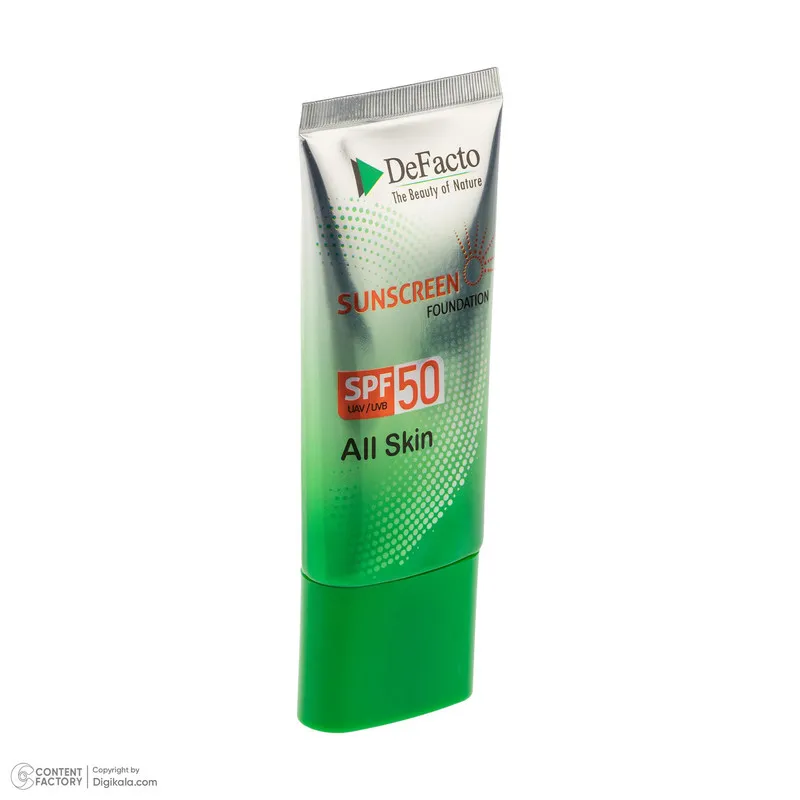 کرم ضد آفتاب رنگی صورت دیفکتو SPF 50 مدل NB محافظ در برابر اشعه UVA،UVB مناسب برای انواع پوست حجم 50 میلیلیتر - تصویر 6