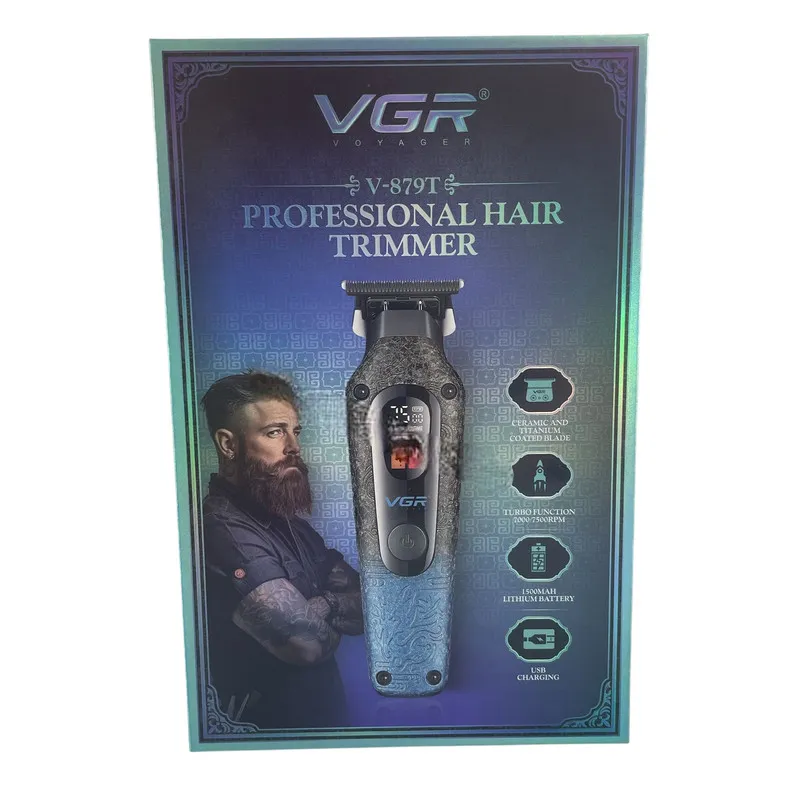 ماشین اصلاح موی سر و صورت شارژی وی جی ار مدل V-879T - تصویر 5