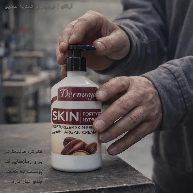 کرم مرطوبکننده دست، صورت، گردن، بدن، لب و پا درمویا مدل Dermoya مناسب انواع پوست حجم 250 میلیلیتر مجموعه 4 عددی - تصویر 6