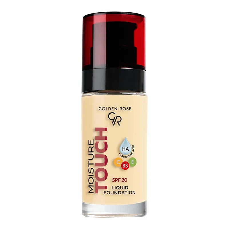 کرم پودر مایع SPF20 گلدن رز مدل Moisture Touch مناسب برای انواع پوست شماره 101 حجم 30 میلیلیتر - تصویر 2
