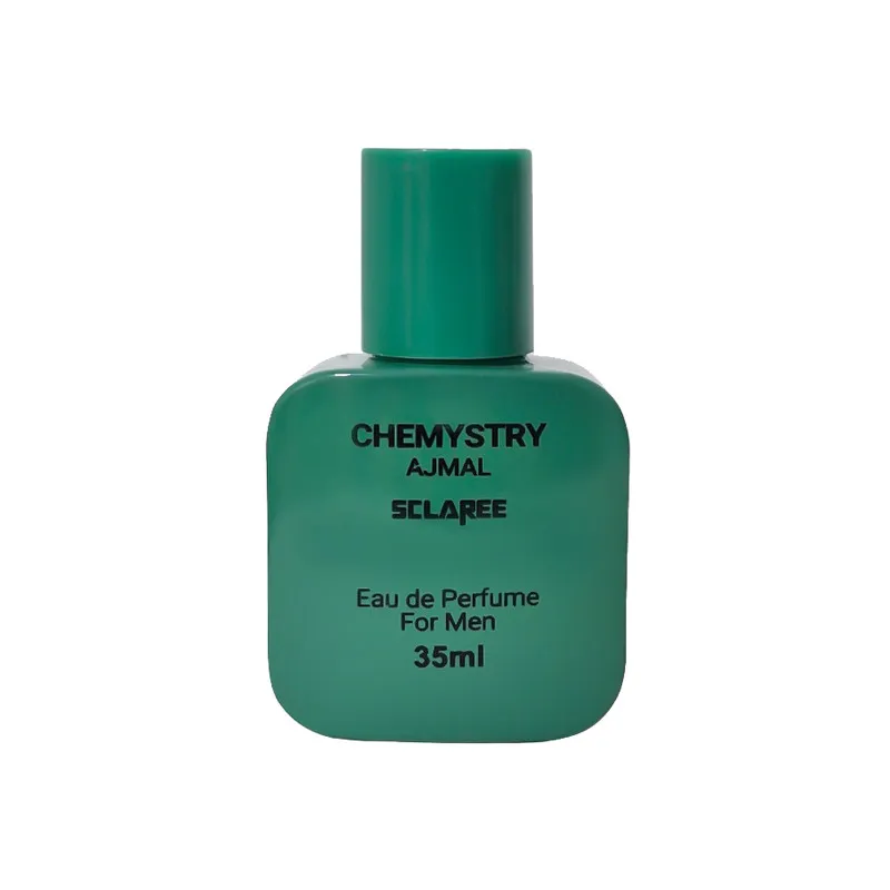 عطر جیبی مردانه اسکلاره مدل chemystry Ajmal با رایحه خنک، چوبی، مرکباتی، تند حجم 35 میلیلیتر