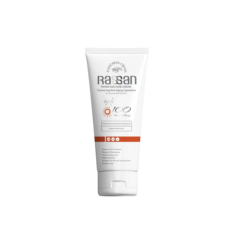 کرم ضد آفتاب رنگی صورت، گردن راسن SPF 100 مدل رنگی محافظ در برابر UVA مناسب برای معمولی حجم 40 میلیلیتر - تصویر 2