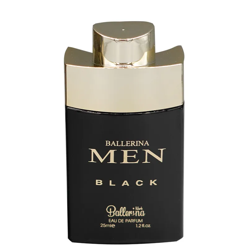 عطر جیبی مردانه بالرینا مدل MEN BLACK با رایحه گرم حجم 25 میلیلیتر