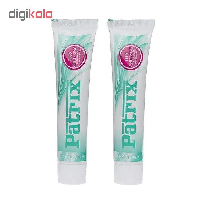 خمیر دندان پاتریکس مدل Plus Whitening حجم 70 میلی لیتر بسته 2 عددی - تصویر 2