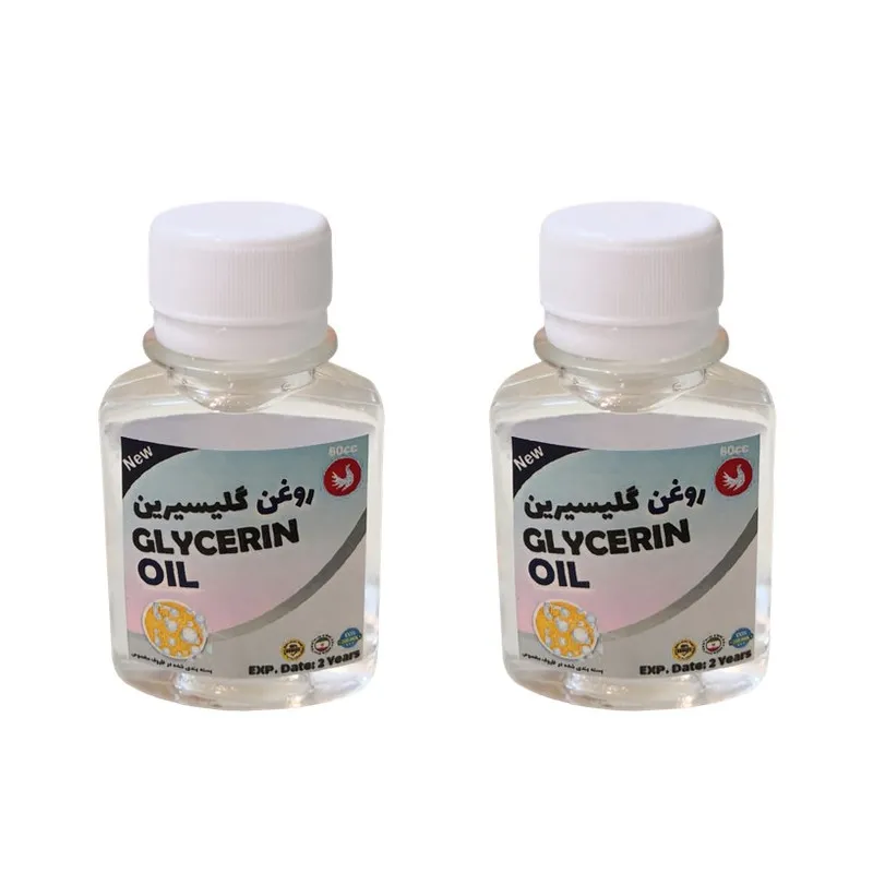 روغن گلیسیرین پامکا مدل پایه حجم 60 میلی لیتر مجموعه 2 عددی